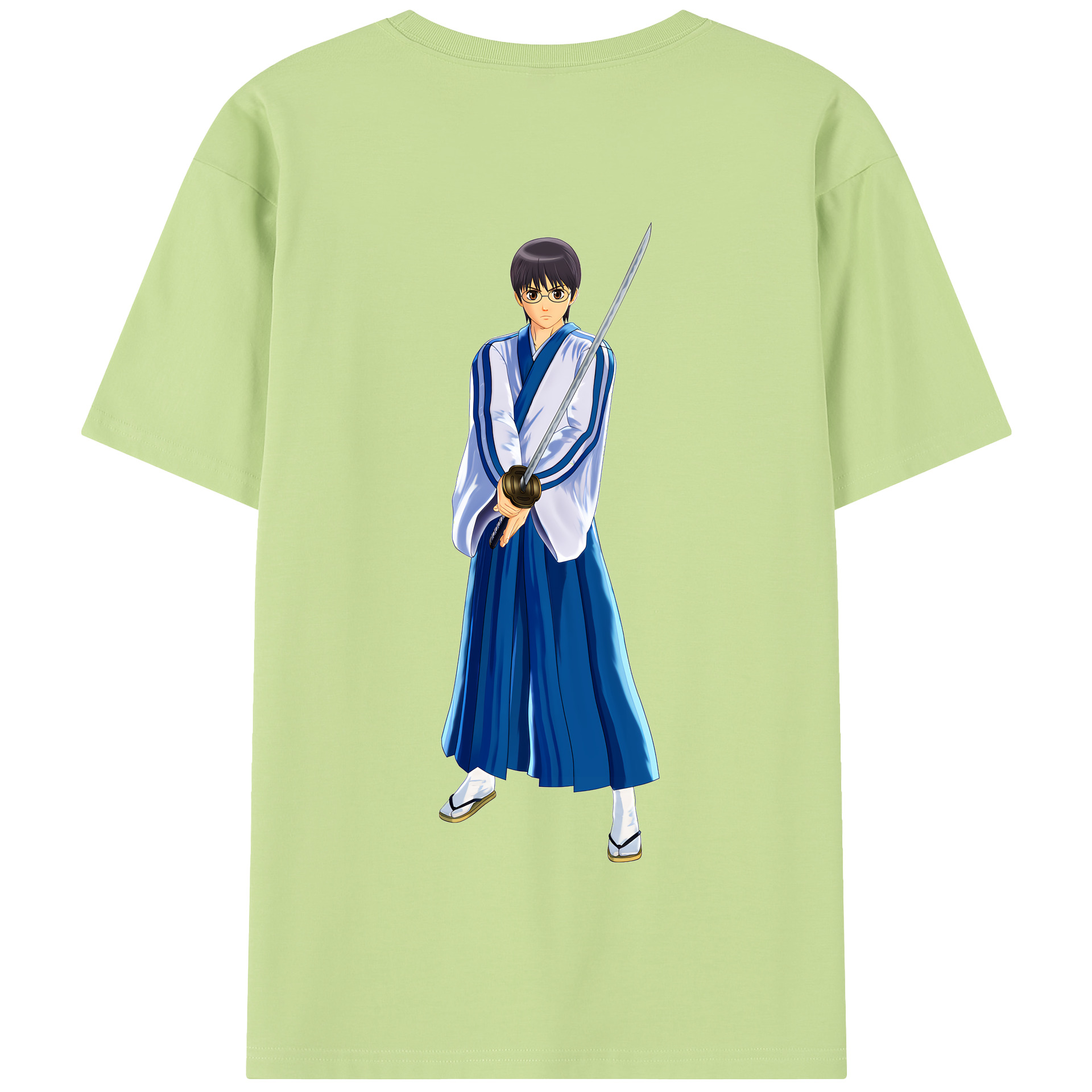 （画像用） ぎんたま 坂田銀時（さかたぎんとき） 神楽 志村新八（しむら しんぱち） GINTAMA Sakata Gintoki Kagura Shimura Shinpachi 綿100％半袖Tシャツ（背面プリント）